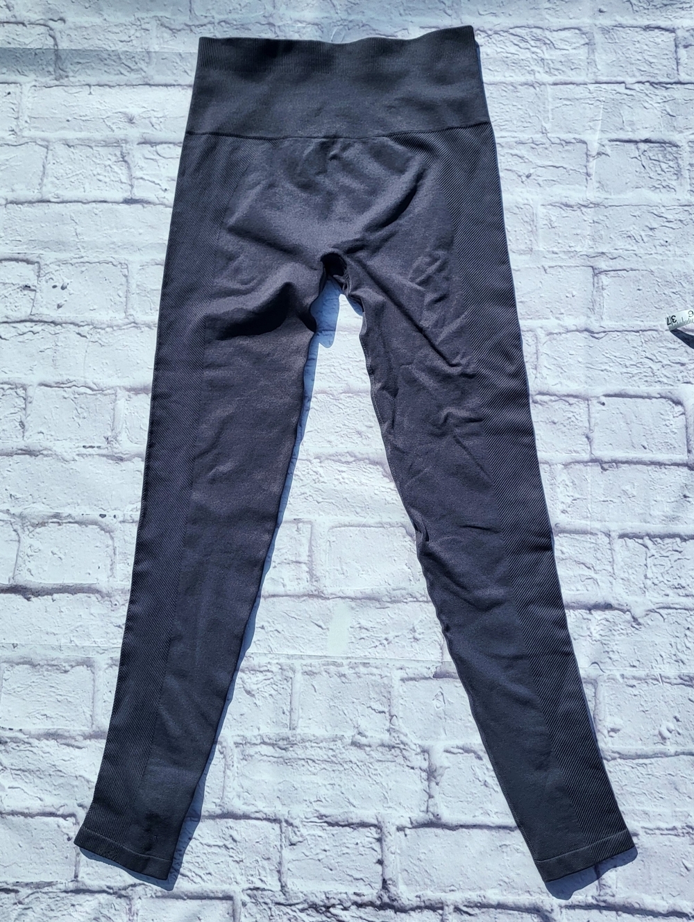Spiritual Gangster Leggings Medium Blue Gray Seamless Textured - Picture 5 of 6